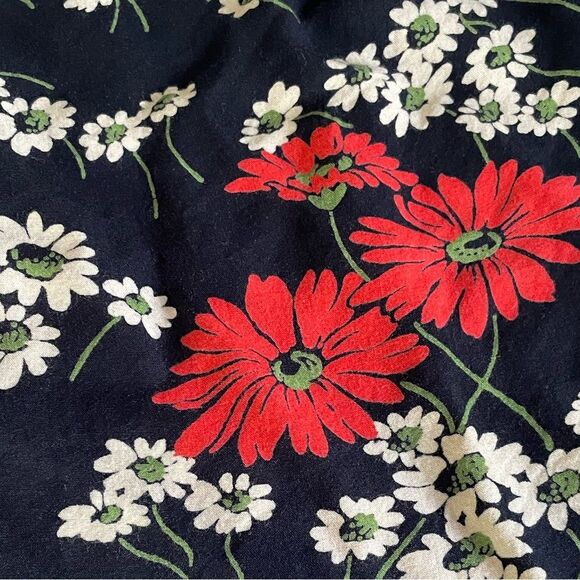 Madewell Petite Novel Tie-Front Top in Hillside Daisies Womens Size XXS - Picture 5 of 7